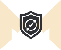 Protection symbol with circular arrows
