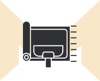Camera icon on dark background